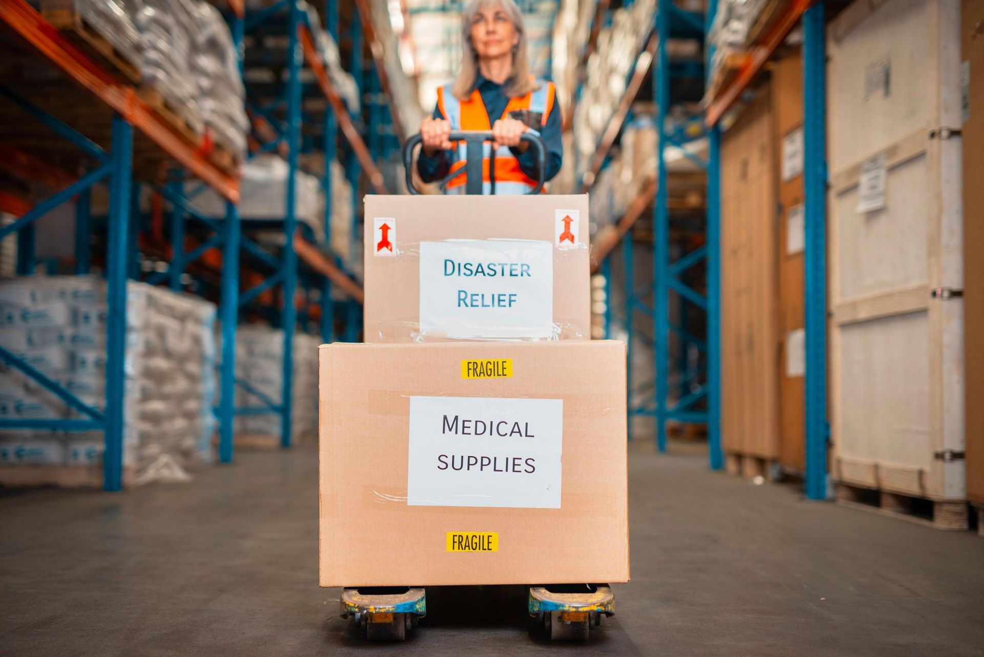 Mission-driven logistics professional moving medical and disaster-relief supplies